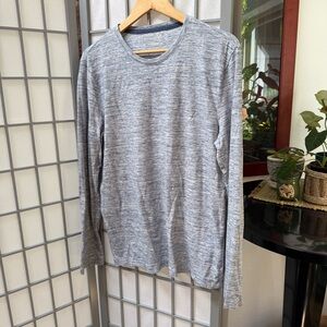 Banana Republic Heathered Blue Soft Wash Tee